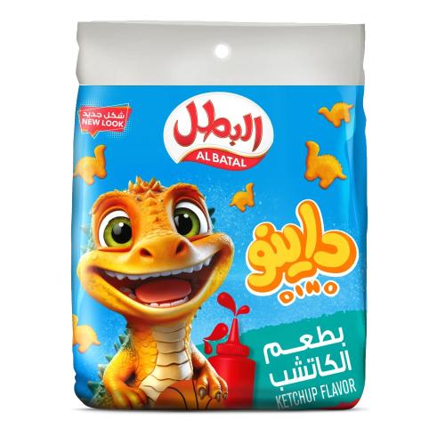 بطاطس البطل داينو بالكاتشب 20حبة*15جم