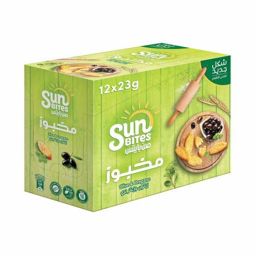 صن بايتس زيتون وزعتر 12*23جم