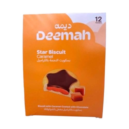 ديمة بسكويت نجمة باكراميل 12 قطعة