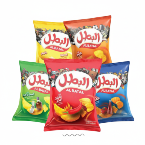 بطاطس البطل نكهات متعددة 21حبة*12جم