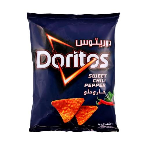 دوريتوس حار وحلو 16حبة*25جم