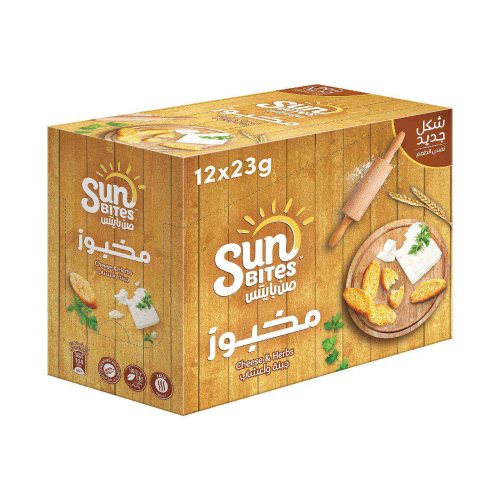 صن بايتس جبنة واعشاب 12*23جم