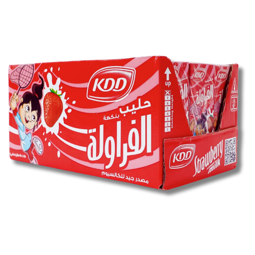 حليب كي دي دي فراولة 18*180مل