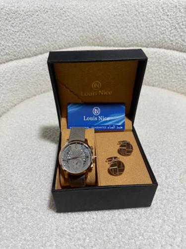 Men's set with watch and cufflink
