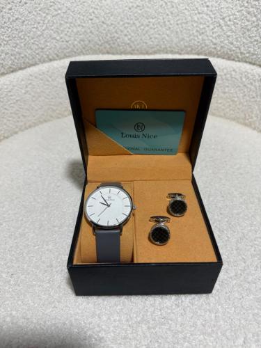 Men's set with watch and cufflink