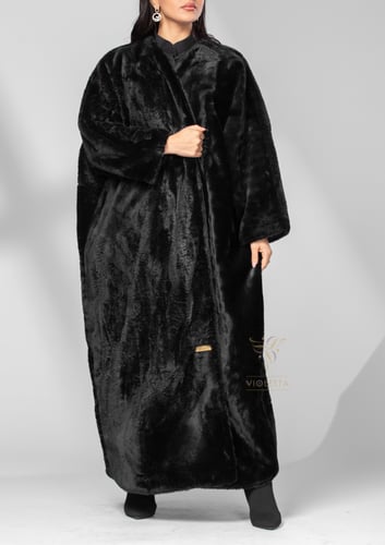 عباية دبل فيس مبطنة بفرو Z6099