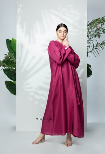 عباية الورد الطائفي صديقة للبيئة Z10005