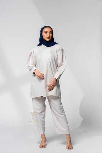 بدلة محجبات باللون البيجي Z9450