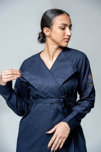 بدلة نسائية باللون الكحلي-z9451