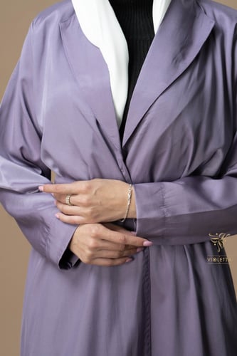 عباية رسمية ثلاث قطع بنفسجي Z9457