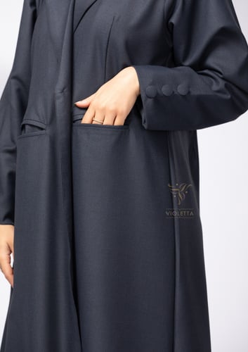 عباية بليزر بقصة مستقيمة z6157