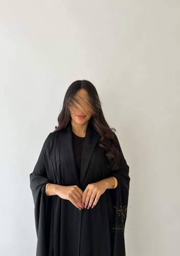 عباية سوداء بقصة الكيب الواسع Z6118