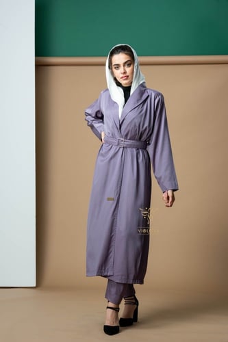 عباية رسمية ثلاث قطع بنفسجي Z9457