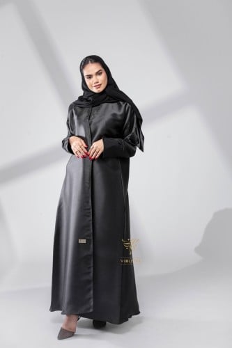 عباية سوداء رسمية وبأكمام متفردة-Z6051