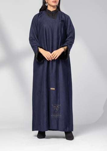 عباية شامواه بقطعة فرو منفصلة Z6108