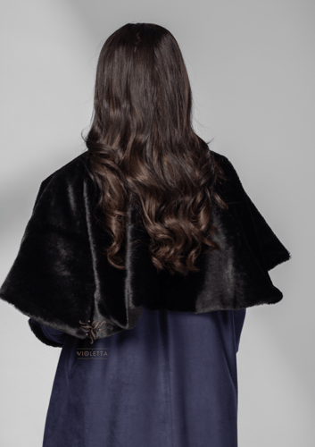 عباية شامواه بقطعة فرو منفصلة Z6108