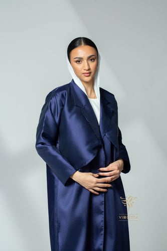 عباية بليزر كحلية Z6074