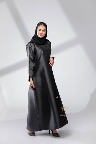 عباية سوداء رسمية وبأكمام متفردة-Z6051