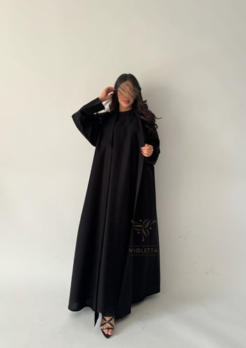 عباية ترنش كوت كسرات مع فستان متصل Z6150