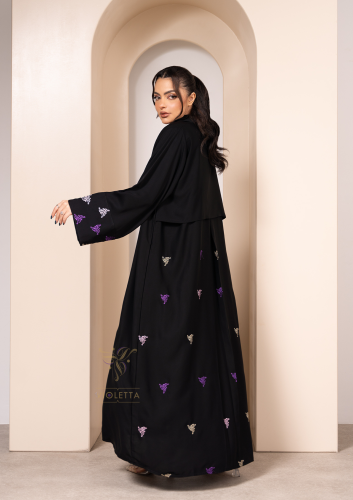 عباية رسمية كاجوال تطريز ملون Z6137