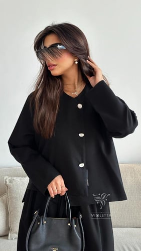 عباية التنورة سوداء بقماش ليمار 6177