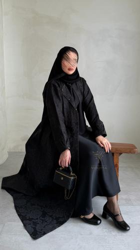 عباية جاكار فاخرة بتفاصيل أنيقة ولمسات راقية-6207