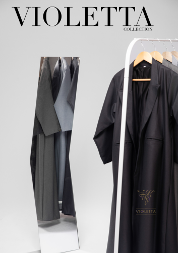 عباية بليزر بقصة مستقيمة z6157