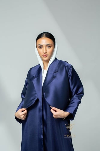 عباية بليزر كحلية Z6074