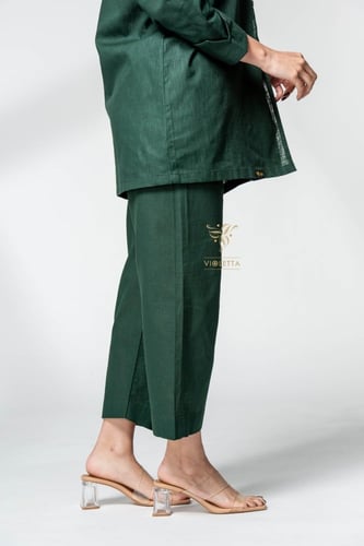 بدلة محجبات باللون الزيتي- Z9454