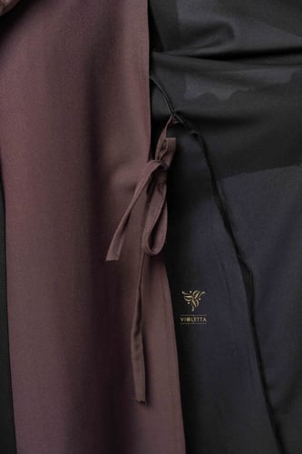 عباية بفستان متصل مطرزة - 6142