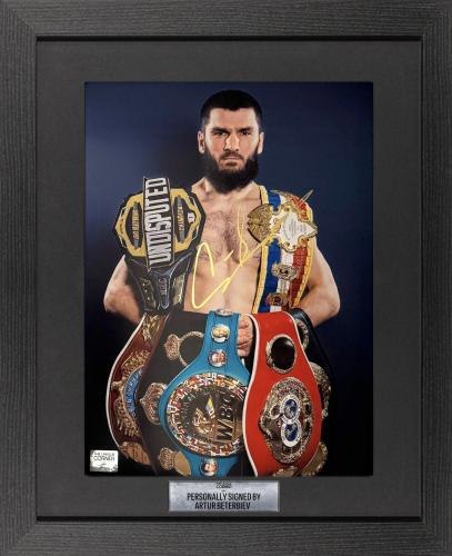 FRAMED ARTUR BETERBIEV HAND SIGNED PHOTOGRAPH