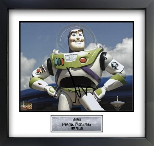 FRAMED TIM ALLEN HAND SIGNED BUZZ LIGHTYEAR PHOTOG...