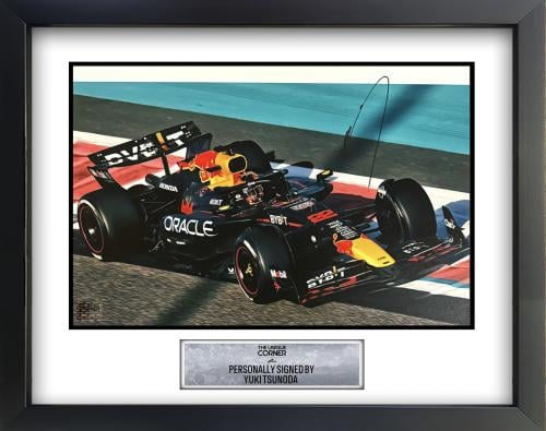 FRAMED YUKI TSUNODA HAND SIGNED PHOTOGRAPH