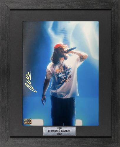 FRAMED RUSS HAND SIGNED PHOTOGRAPH