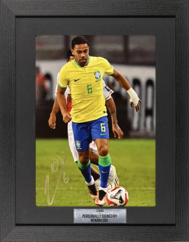 FRAMED RENAN LODI HAND SIGNED PHOTOGRAPH