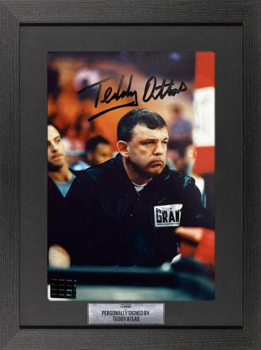 FRAMED TEDDY ATLAS SIGNED PHOTOGRAPH