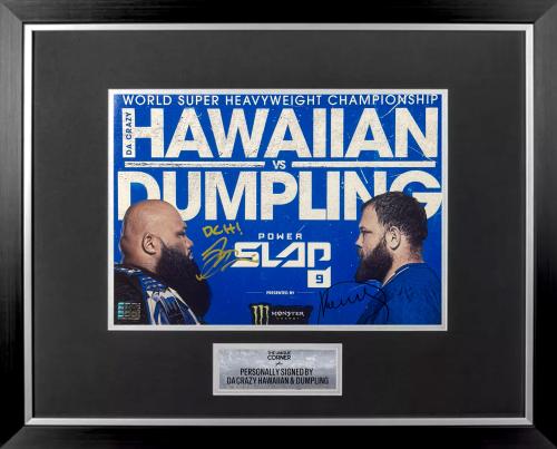 FRAMED DA CRAZY HAWAIIAN & DUMPLING SIGNED PHOTO