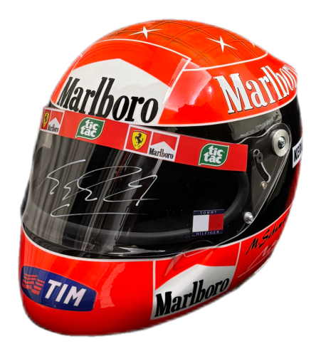 MICHAEL SCHUMACHER HAND SIGNED REPLICA HELMET 1/1...