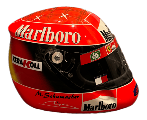 MICHAEL SCHUMACHER HAND SIGNED REPLICA HELMET 1/1...