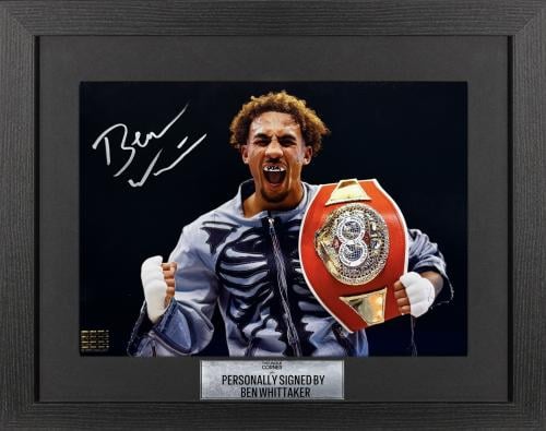 FRAMED BEN WHITTAKER HAND SIGNED PHOTOGRAPH