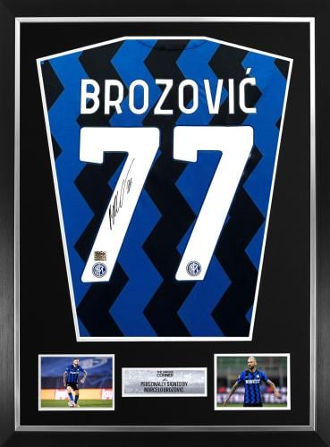 FRAMED MARCELO BROZOVIĆ HAND SIGNED INTER MILAN JE...