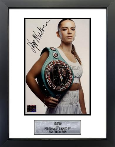 FRAMED SKYE NICOLSON HAND SIGNED PHOTOGRAPH