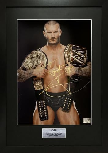 FRAMED RANDY ORTON HAND SIGNED PHOTOGRAPH