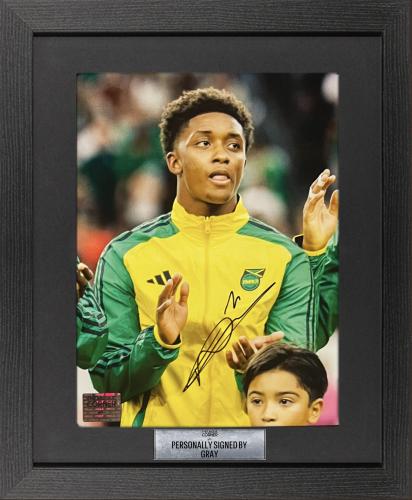 FRAMED DEMARAI GREY HAND SIGNED PHOTOGRAPH