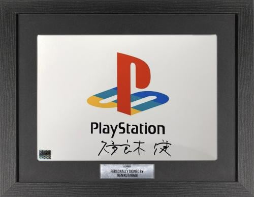 FRAMED KEN KUTARAGI “PLAYSTATION INVENTOR” HAND SI...