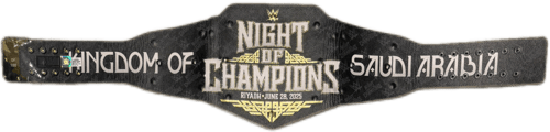 WWE “NIGHT OF CHAMPIONS” UNDISPUTED EXCLUSIVE BELT