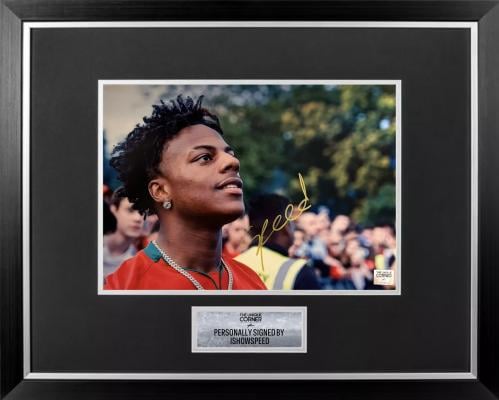 FRAMED ISHOWSPEED HAND SIGNED PHOTOGRAPH
