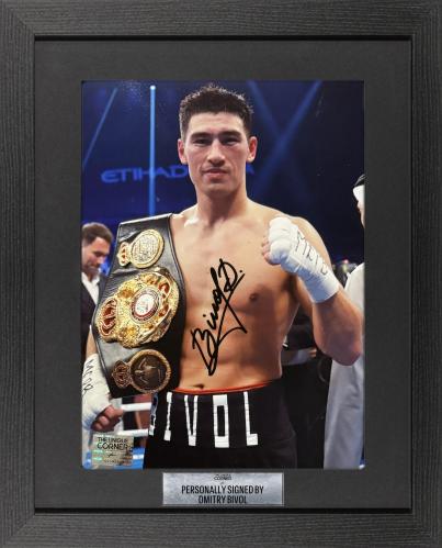 FRAMED DMITRY BIVOL HAND SIGNED PHOTOGRAPH