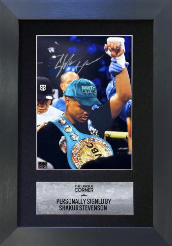 FRAMED SHAKUR STEVENSON HAND SIGNED PHOTOGRAPH