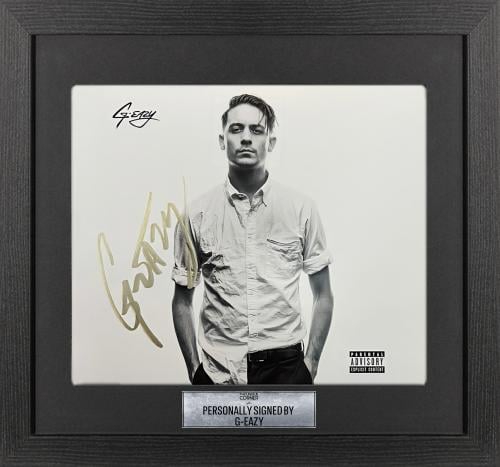 FRAMED G-EAZY HAND SIGNED PHOTOGRAPH
